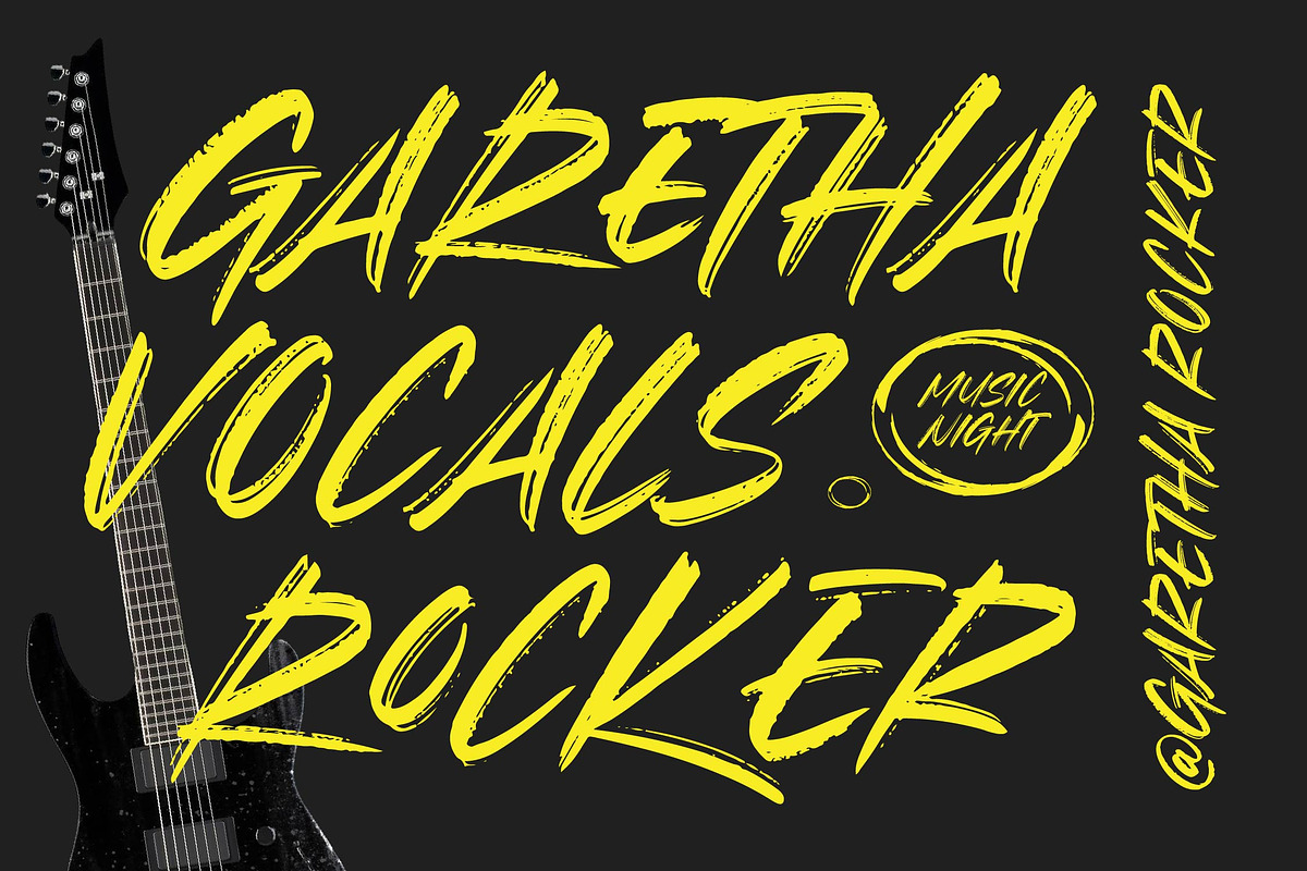 Broken Khemory Display Brush Font, a Script Font by Letterena Studios Script (Photo 10 of 15)