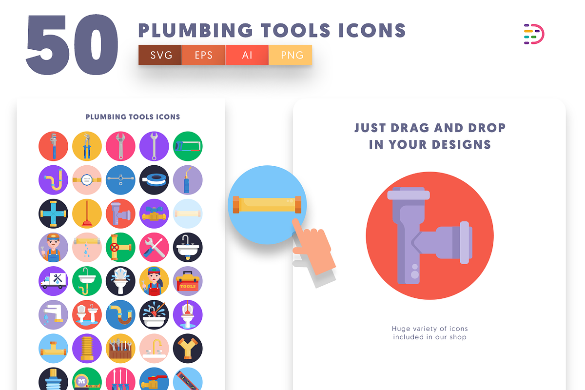 50 Plumbing Icons, an Icon by Dighital (Photo 5 of 10)
