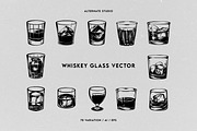 Whiskey Glass Vector, an Object Graphic by Alternate Studio (Thumbnail 1 of 6)