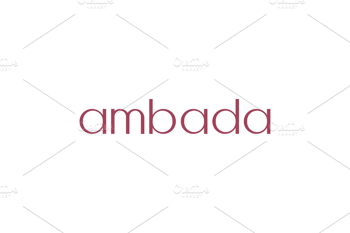 Ambada | Minimalist Typeface, a Sans Serif Font by Artiveko (Photo 1 of 4)