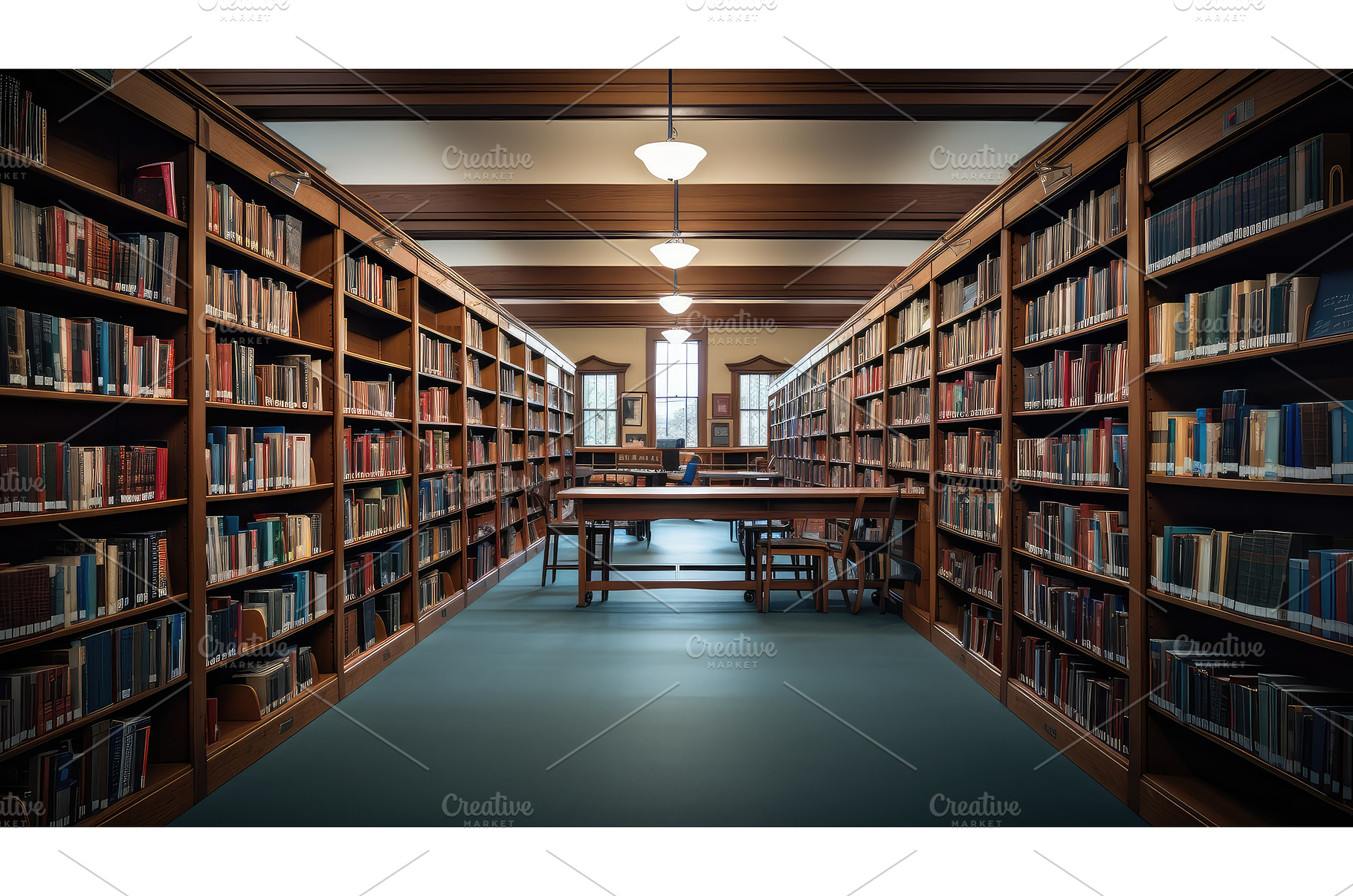 social covid library ai generated, a Technology Photo by pikepicture