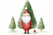 44 Cute Santas, a Seasonal Illustration by Handmadefont (Thumbnail 11 of 12)