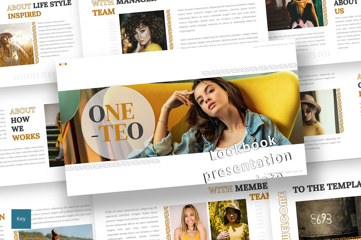 Oneteo - Keynote Template, a Design Template by inspirasign (Photo 1 of 4)