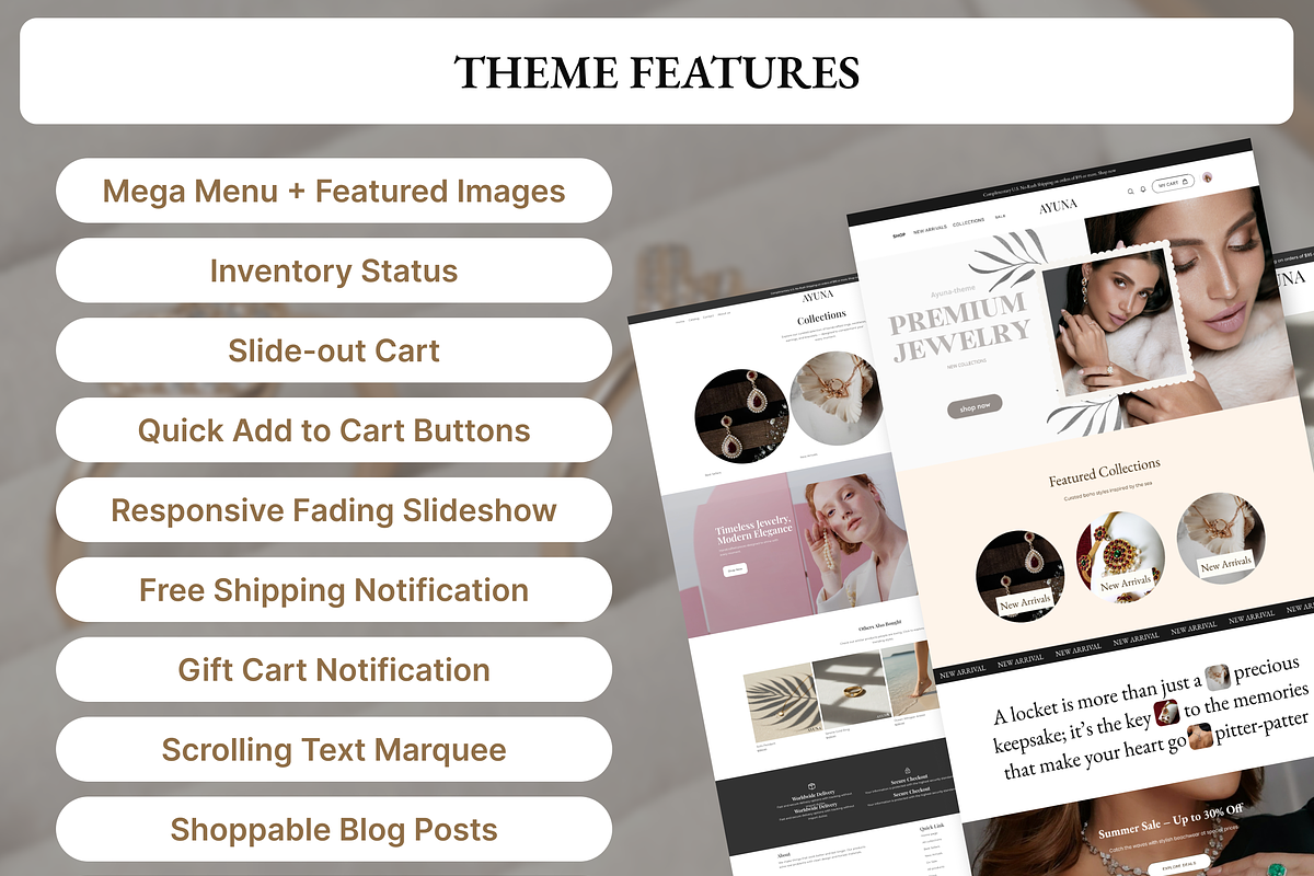 Ayuna - Luxury Jewelry Shopify Theme, a Shopify Template by AtelierDuVow (Photo 9 of 10)