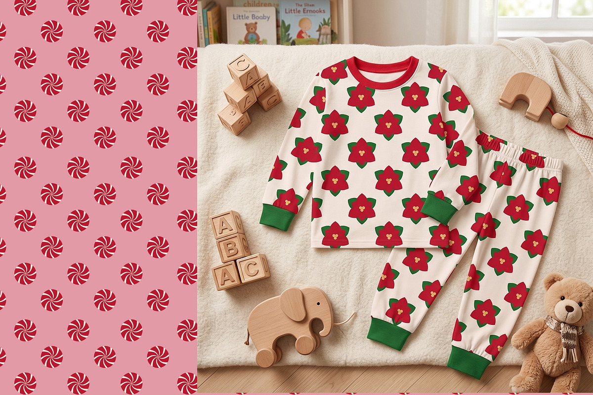 Geometric Holiday Christmas Patterns, a Pattern Graphic by Sonulkaster (Photo 8 of 13)