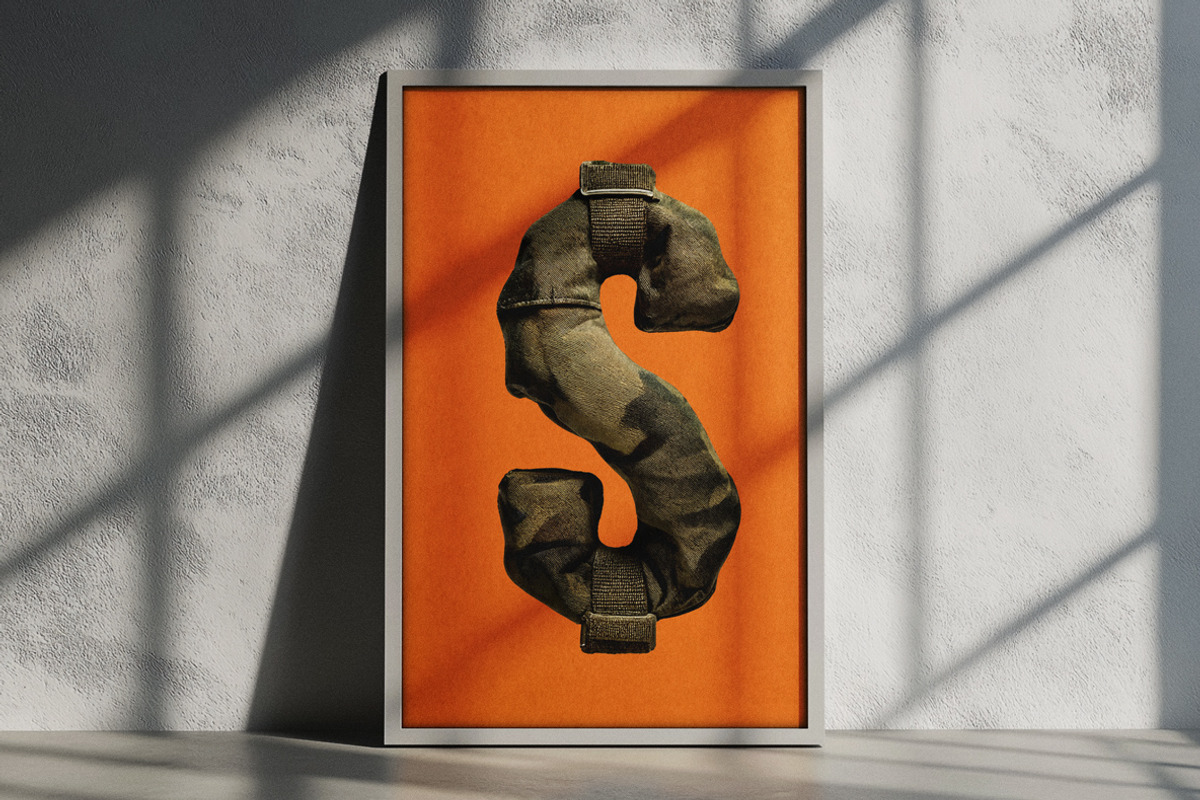 Camouflage Font, a Sans Serif Font by Handmadefont (Photo 7 of 14)