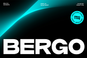 Bergo - Modern Expanded Display Font, a Sans Serif Font by Pekotype (Thumbnail 1 of 15)