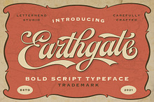 Earthgate - Bold Script Typeface