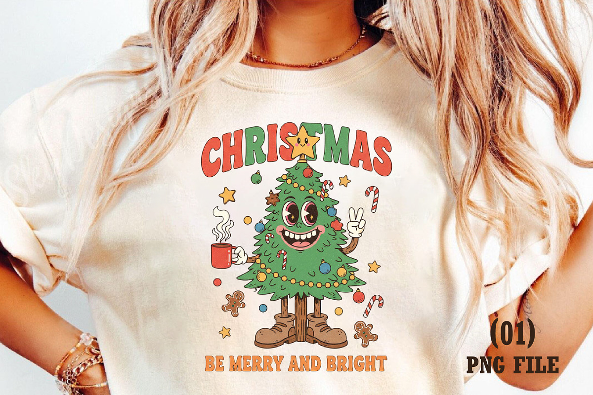 Be Merry and Bright Christmas, Santa, an Illustration by DreamArtGraphic (Photo 1 of 5)