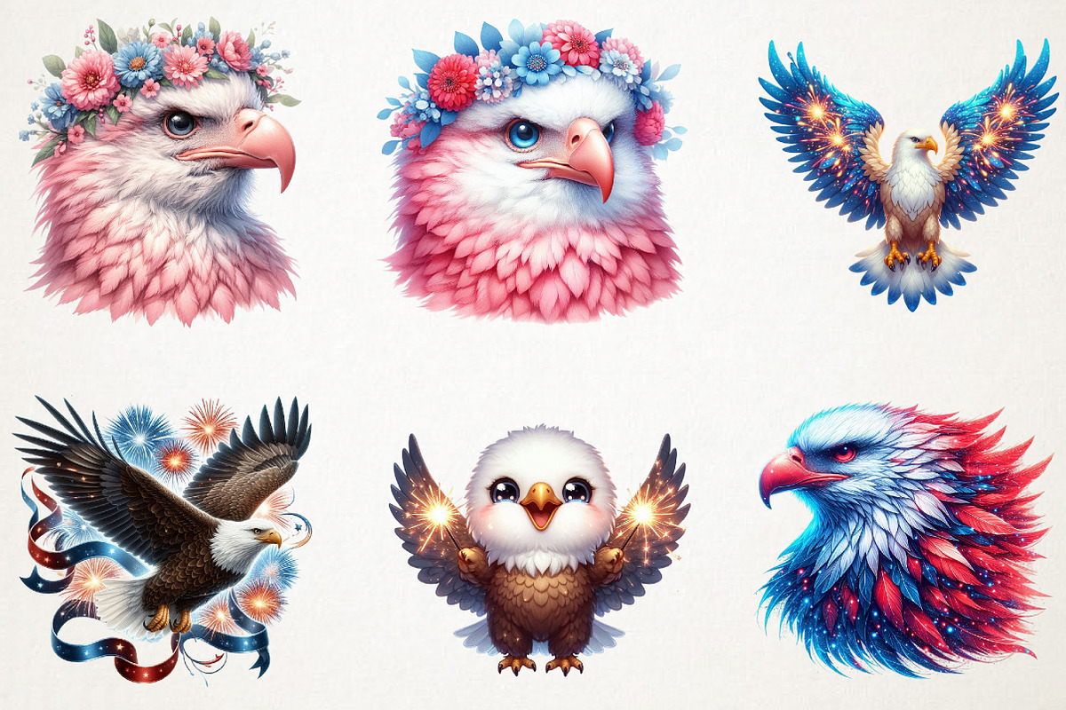 4th Of July Bald Eagle Sublimation, a Seasonal Illustration by RobertsArt (Photo 5 of 7)
