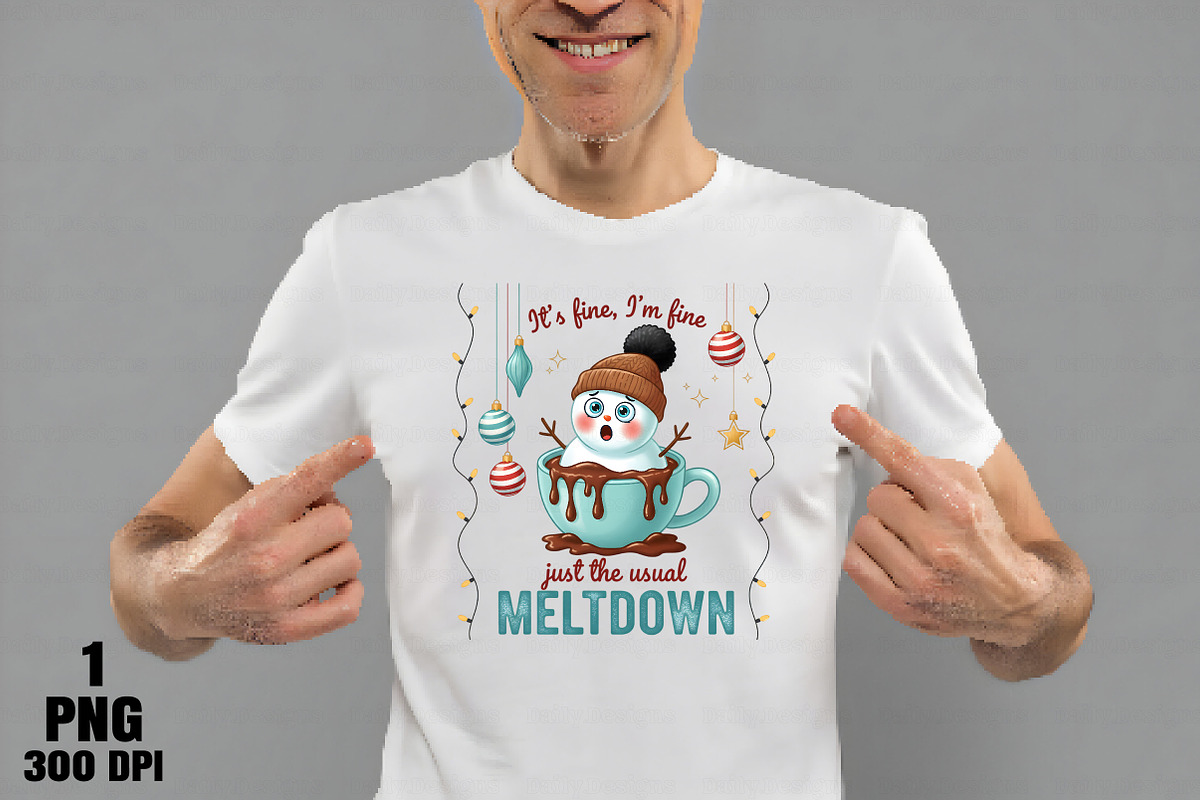 Funny Christmas Snowman Png, an Illustration by Daily.Designs (Photo 4 of 10)
