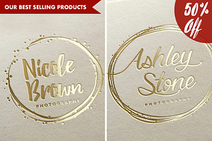 50% OFF!! 4 logo pack - best sellers