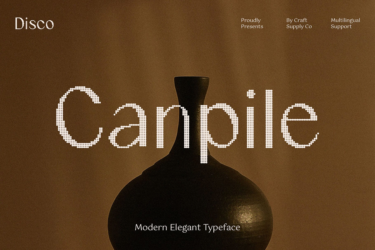 Canpile Disco, a Sans Serif Font by Craft Supply Co. (Photo 1 of 8)