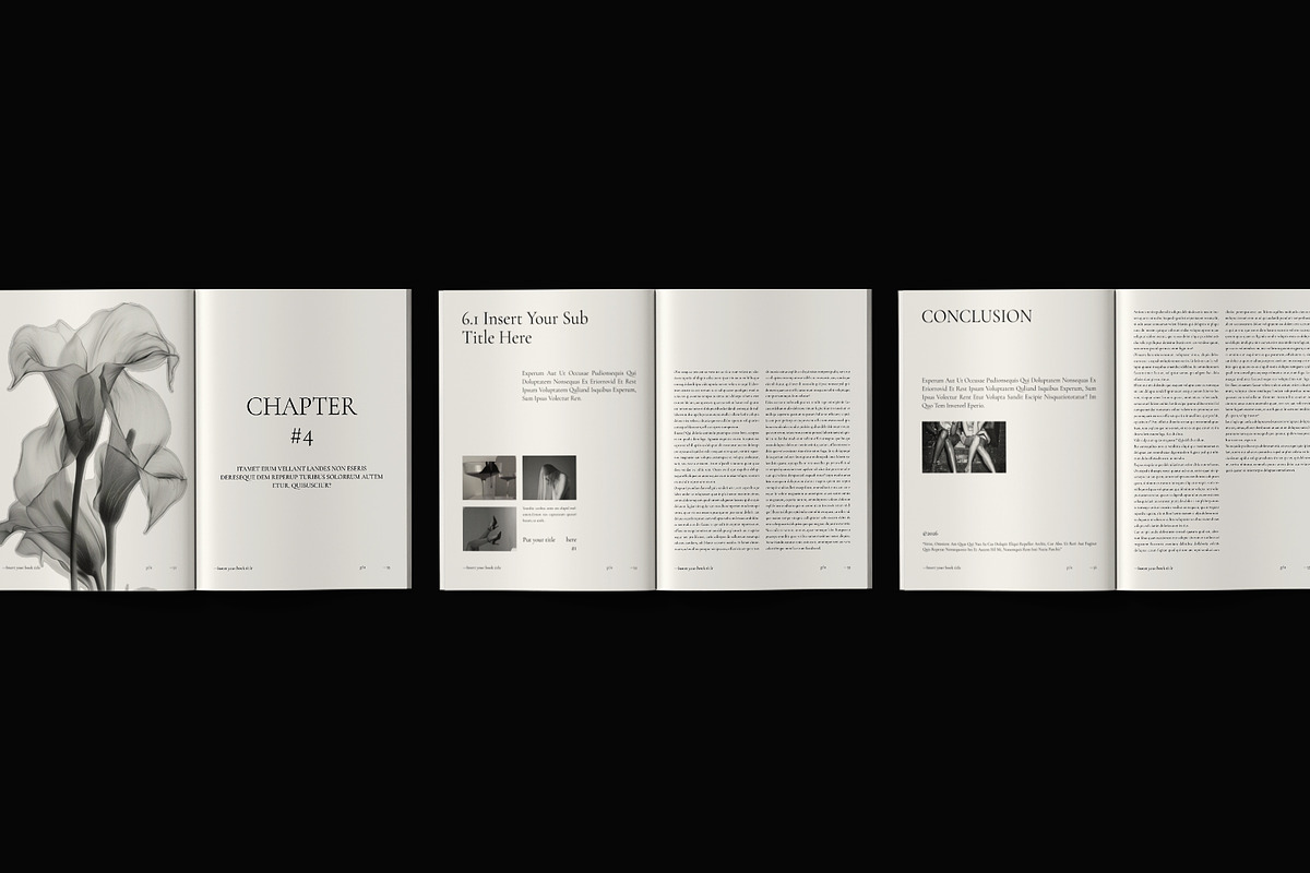 Book Title Layout Design Template, a Brochure Template by ArtisanaAura (Photo 16 of 21)