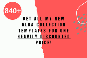 MEGA TEMPLATE BUNDLE - ALBA