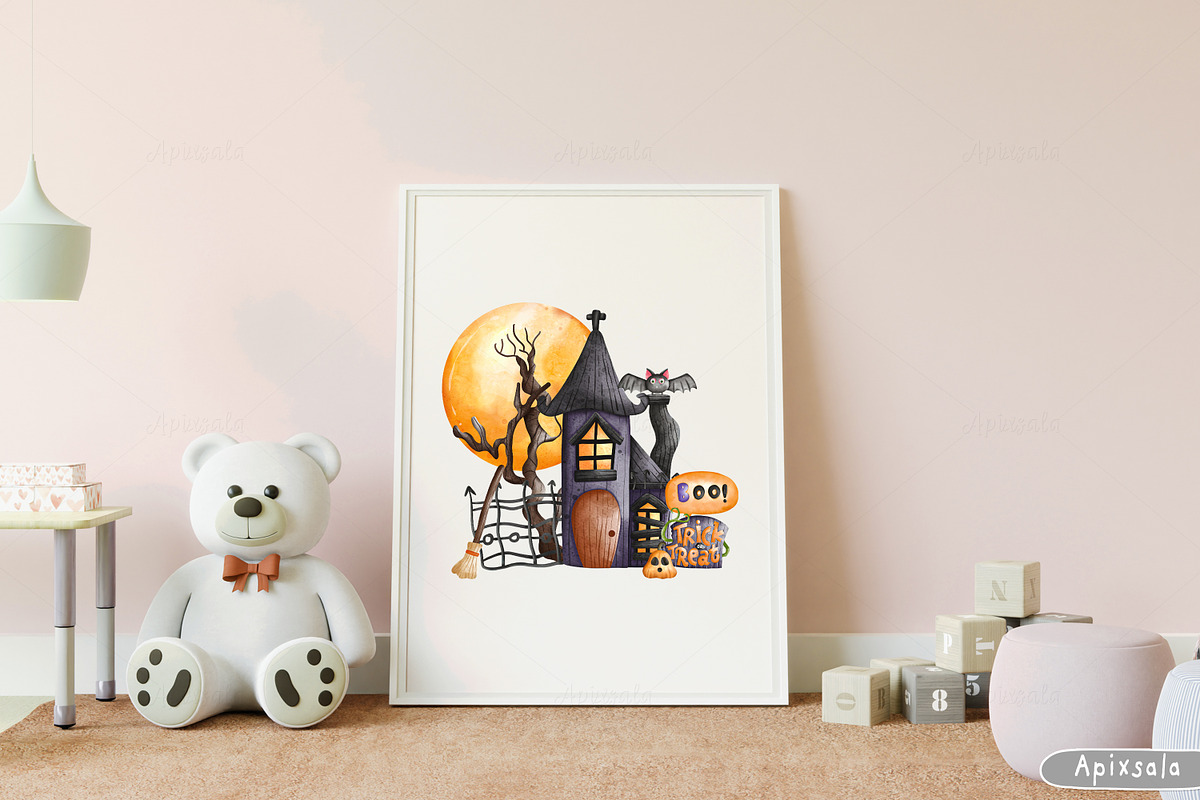 Halloween Pumpkin Charecter, a Decorative Illustration by Apixsala (Photo 11 of 15)