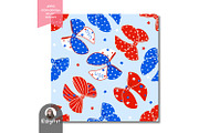 4th Of July Coquette Bows Seamless, a Pattern Graphic by KisbyArt (Thumbnail 2 of 3)