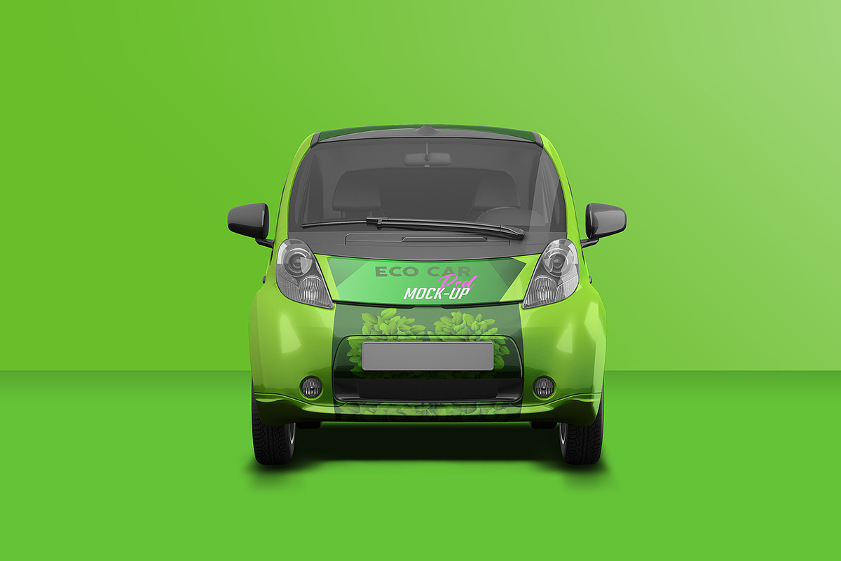 Realistic Electric Car PSD Mockup, an Advertising Mockup by Sinlatown (Photo 5 of 6)