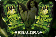 Summer Tropical Night Party Flyer, a Flyer Template by regalDRAW (Thumbnail 2 of 3)