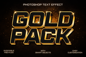 Cinematic Gold Text Effects PSD, a Layer Style Add-On by Sixtysix Labs