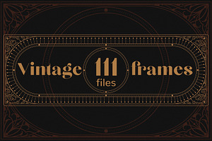 Vector vintage frames