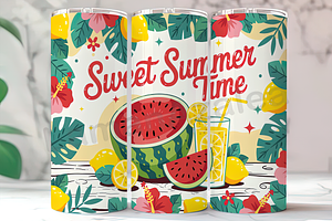 Sweet Summertime Beach Tumbler, a Background Photo by LamanAzalea