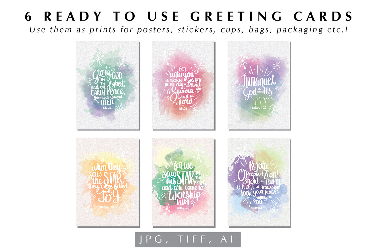 Vector Set - Christmas Bible Quotes, an Illustration by EMFTA (Photo 3 of 4)