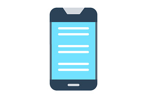 Mobile phone Flat Icon, a Duotone Icon by Pexelpy