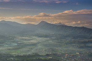 Sunrise in mountain 06 containing mountain, peaks, and hills