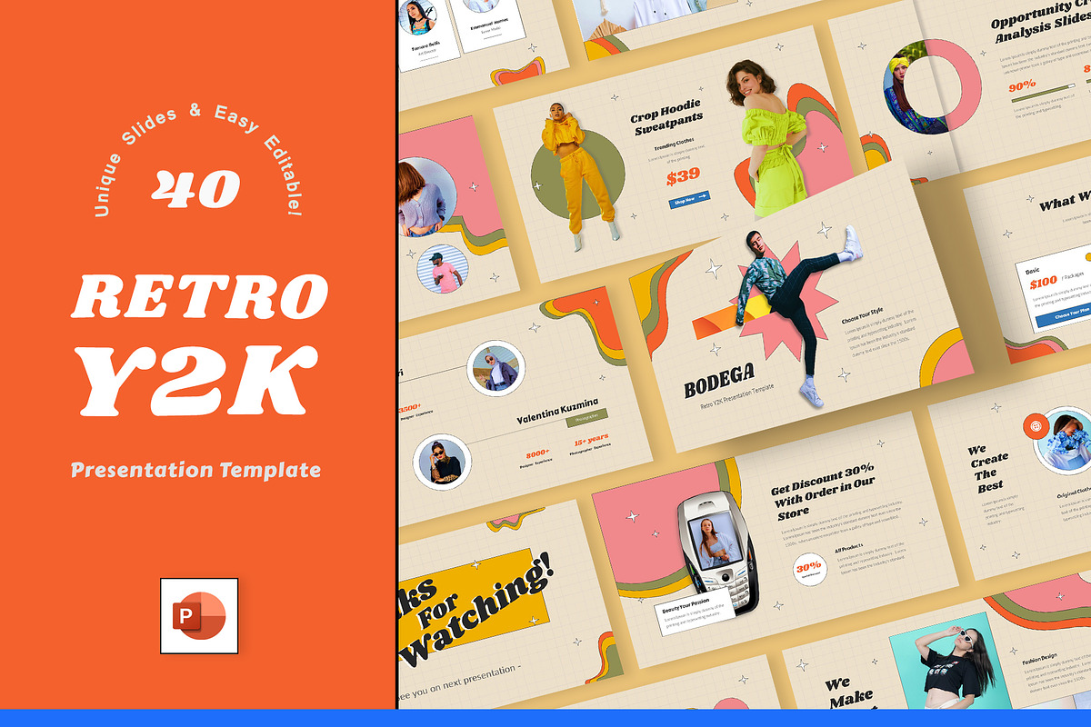 Bodega–Retro Y2K PowerPoint Template, a Presentation Template by Premast (Photo 1 of 5)