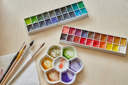 Watercolour paint supplies
