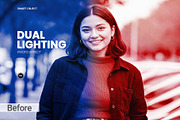 Dual Lighting Photo Effect, a Layer Style Add-On by graphypix (Thumbnail 1 of 13)