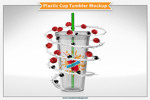 Plastic Cup Tumbler Mockup