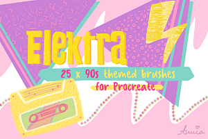 Retro 90s Brushes for Procreate
