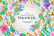 Tropical decorative clipart set, an Object Graphic by LiiaLonn Studio (Thumbnail 7 of 7)