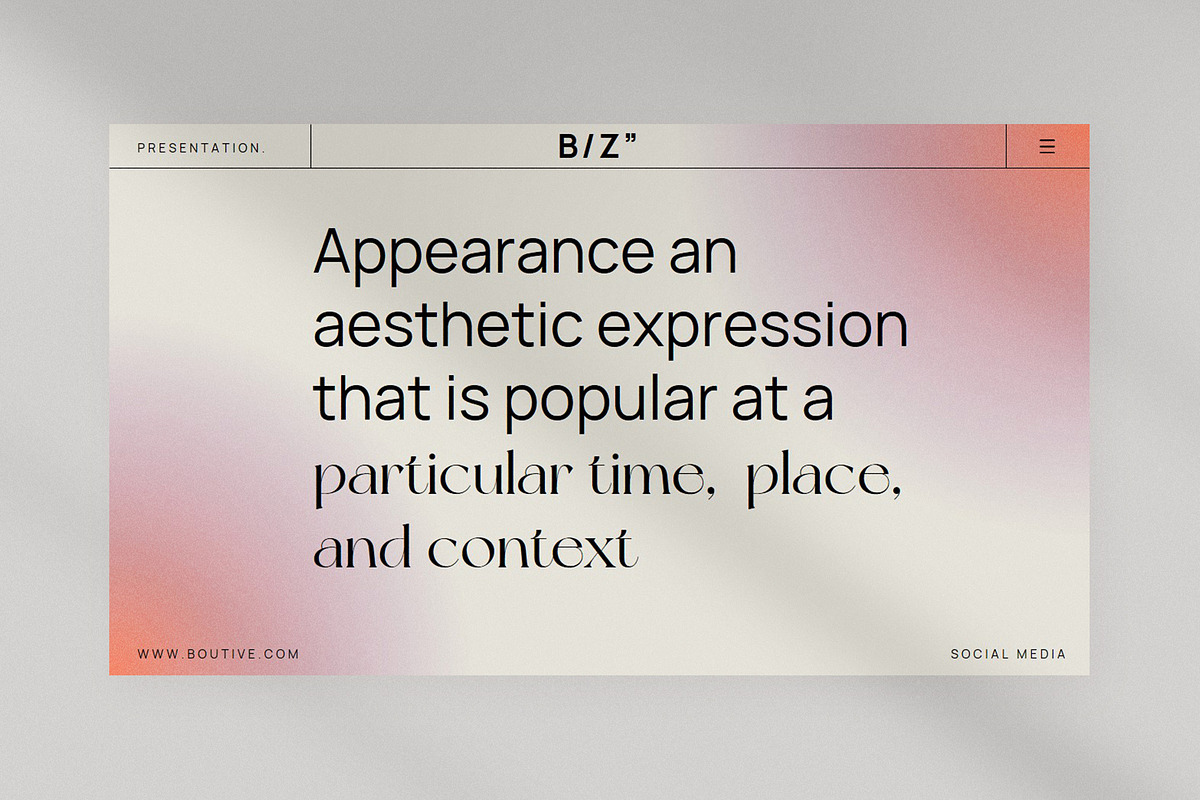 Boutive Powerpoint Presentation, a Presentation Template by slidenotion (Photo 4 of 7)