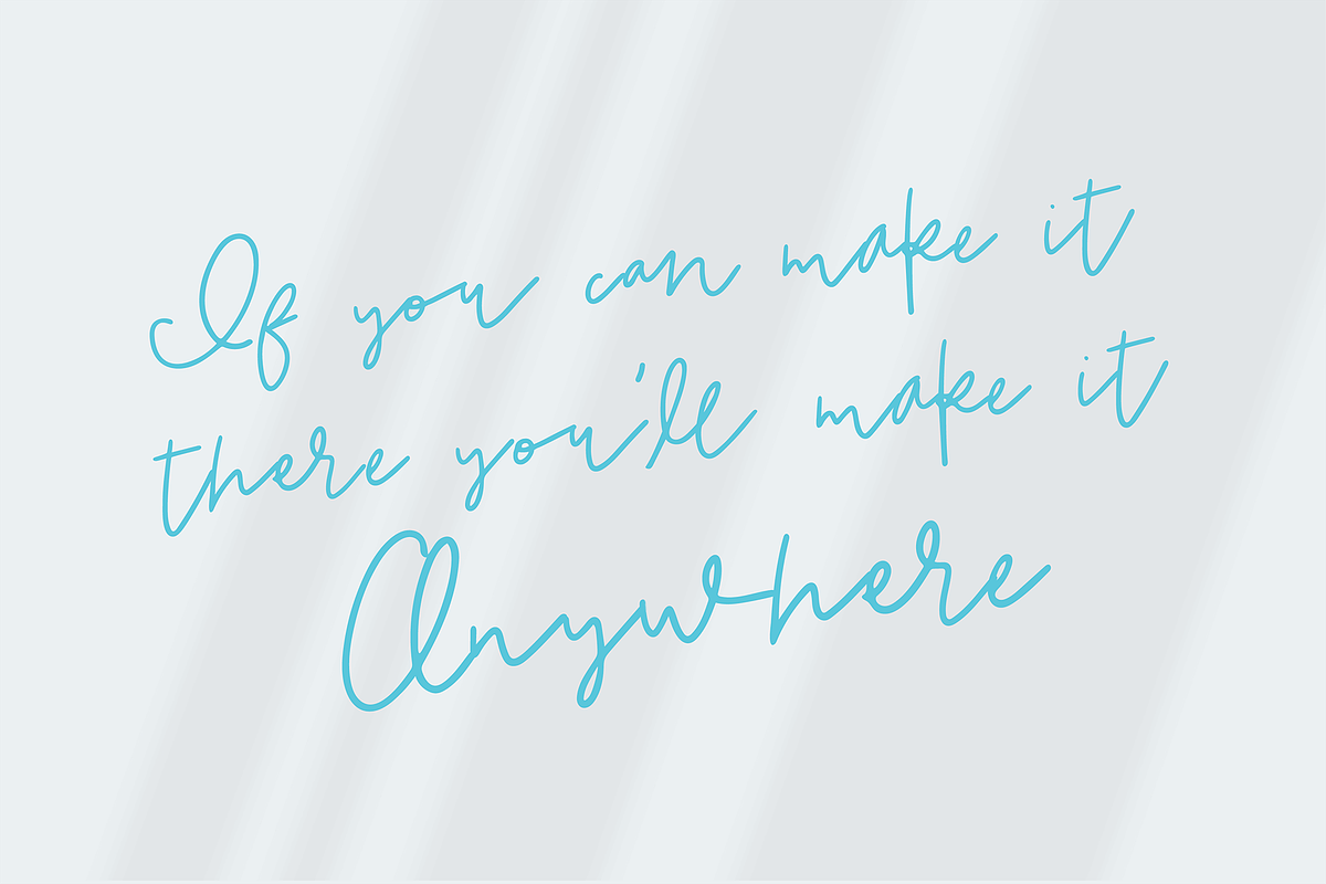 NEW YORK a Signature Script Font preview 7