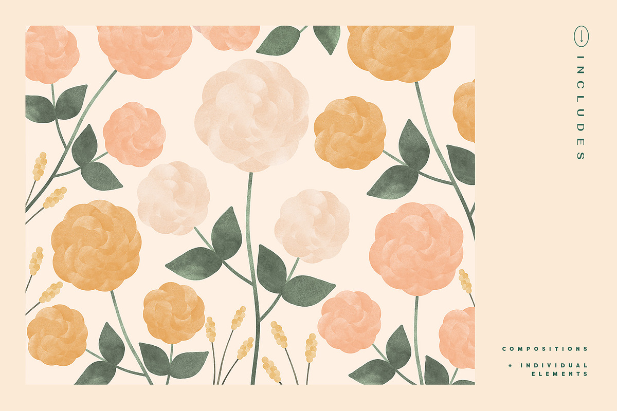 Painted Flowers and Compositions, an Object Graphic by Basia Stryjecka (Photo 14 of 19)
