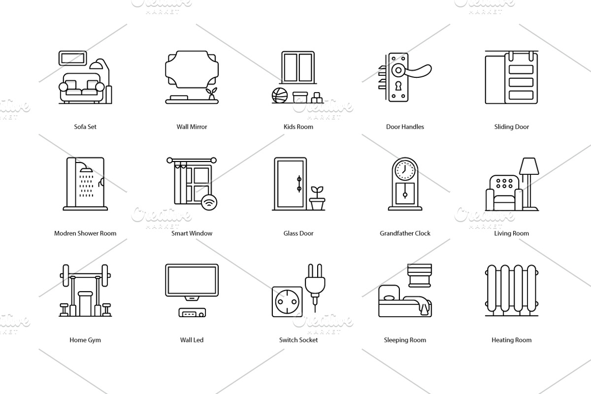 interior Design icons