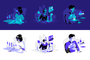 Virtual Reality & AR Illustrations, a Templates & Theme by Formfrom (Thumbnail 10 of 12)