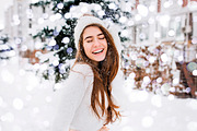 Bright Christmas Bokeh Ps Overlays preview 4