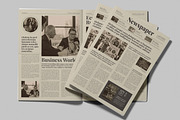 Vintage old Style Newspaper, a Magazine Template by MightyDesign (Thumbnail 1 of 8)