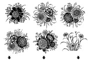 Floral letters and number., a Decorative Illustration by MarinaVorontsova (Thumbnail 7 of 12)