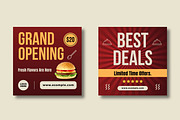 Burger Sale Social Media Post, a Social Media Template by MightyDesign (Thumbnail 3 of 8)