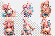 Seashell Gnome Clipart Bundle., an Illustration by SVGArt (Thumbnail 2 of 9)