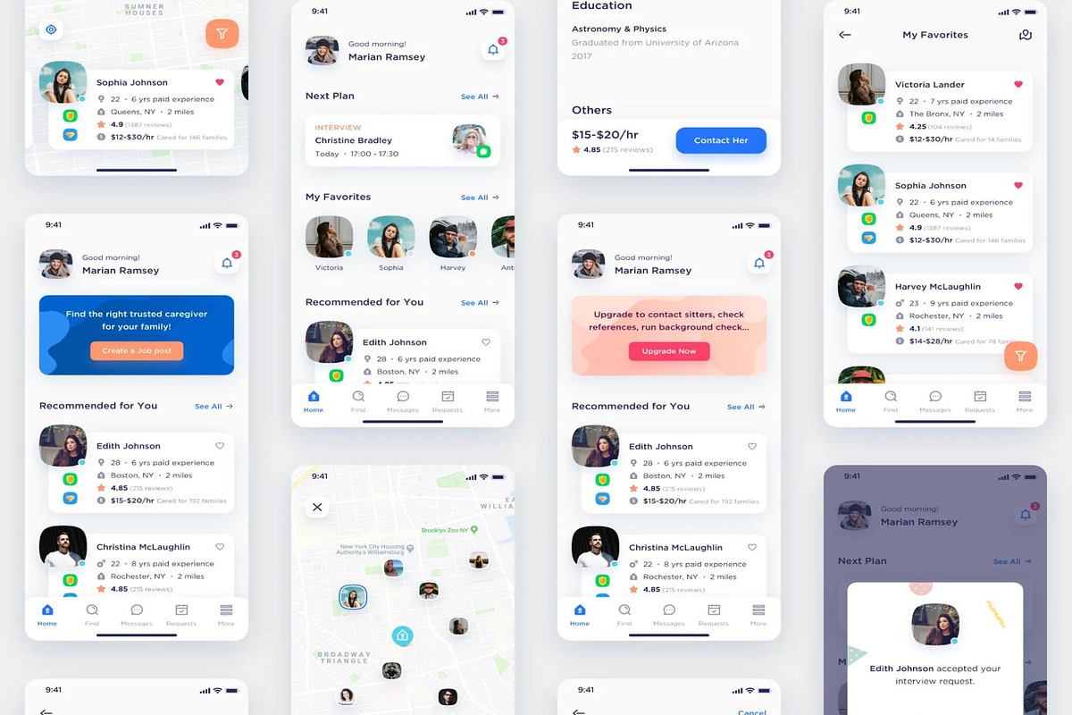 Caren - For Family iOS UI Kit, an UI Kit Template by Creative Perspective (Photo 6 of 10)