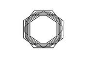 Polygon Frame & Label Bundle, an Illustration by Creativeshirt (Thumbnail 5 of 51)