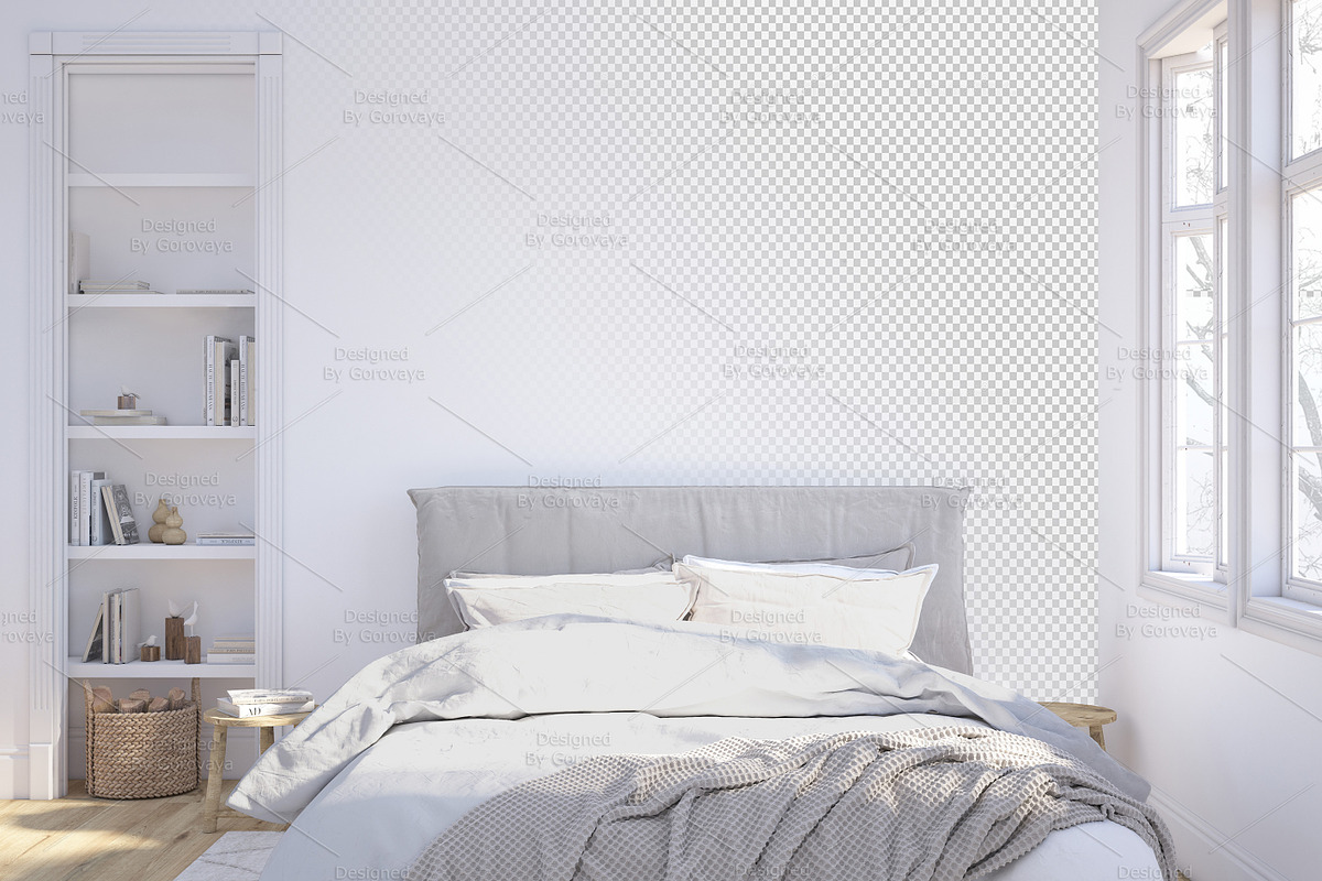 Interior Mockup, Bedroom Mockup, a Household Mockup by Designed By Gorovaya (Photo 3 of 7)