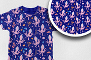 Cute Sea Life Seamless Patterns, a Pattern Graphic by the_myro (Thumbnail 6 of 7)