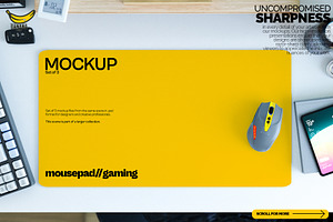 Gaming Mousepad Mockup From Lumen